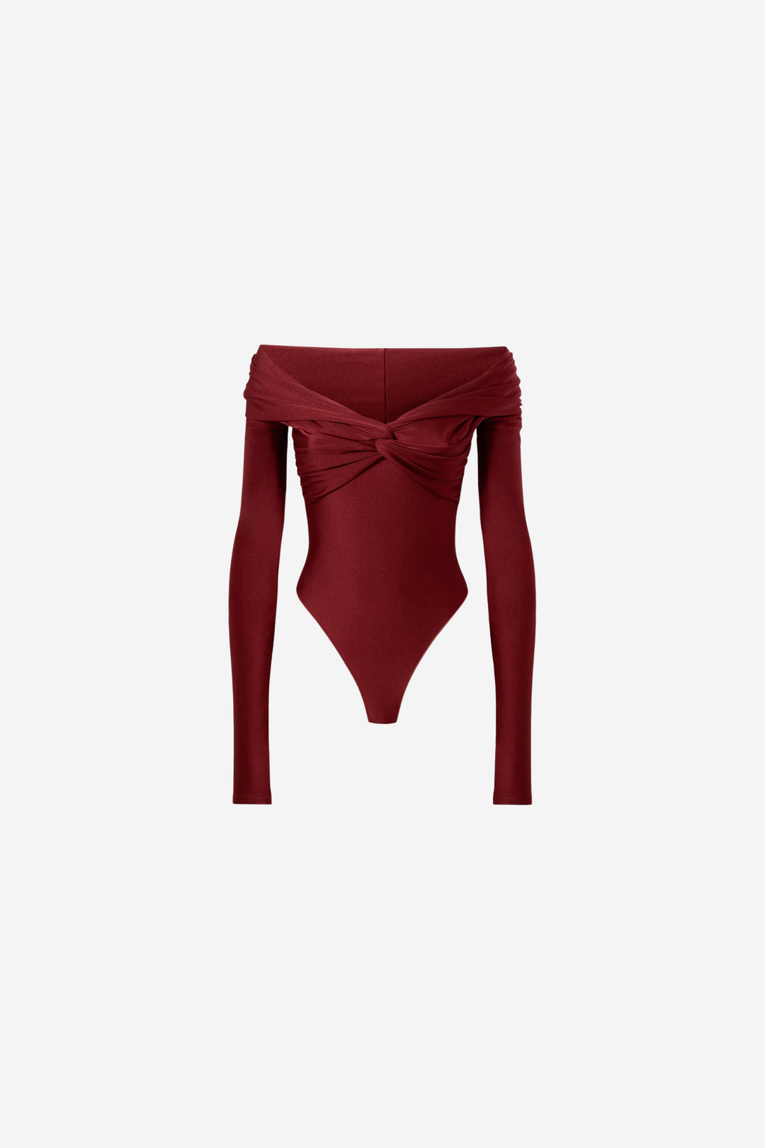 Kendall Bodysuit Off-Shoulder Ruby