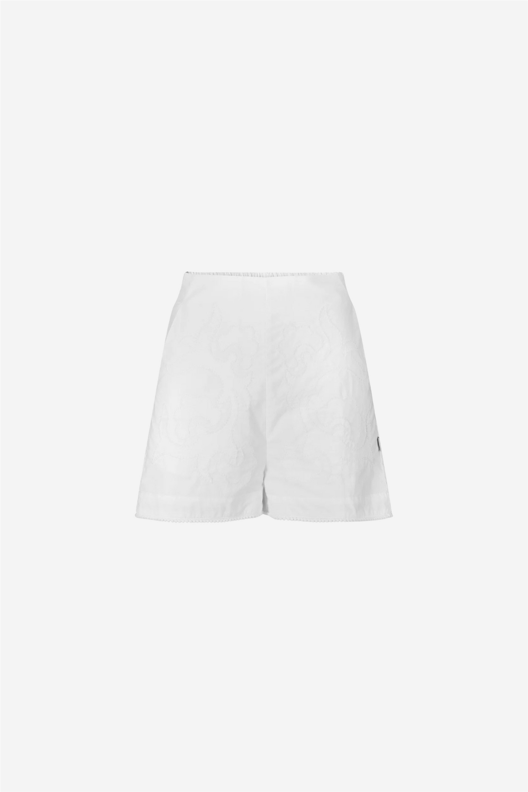 Leila embroidery shorts white