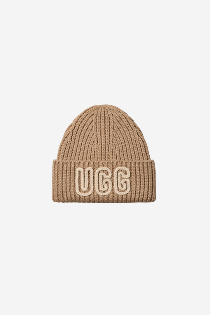 Chunky Crafted Rib Beanie White Pepper