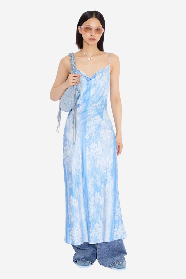 Eila Print Dress Blue Mix