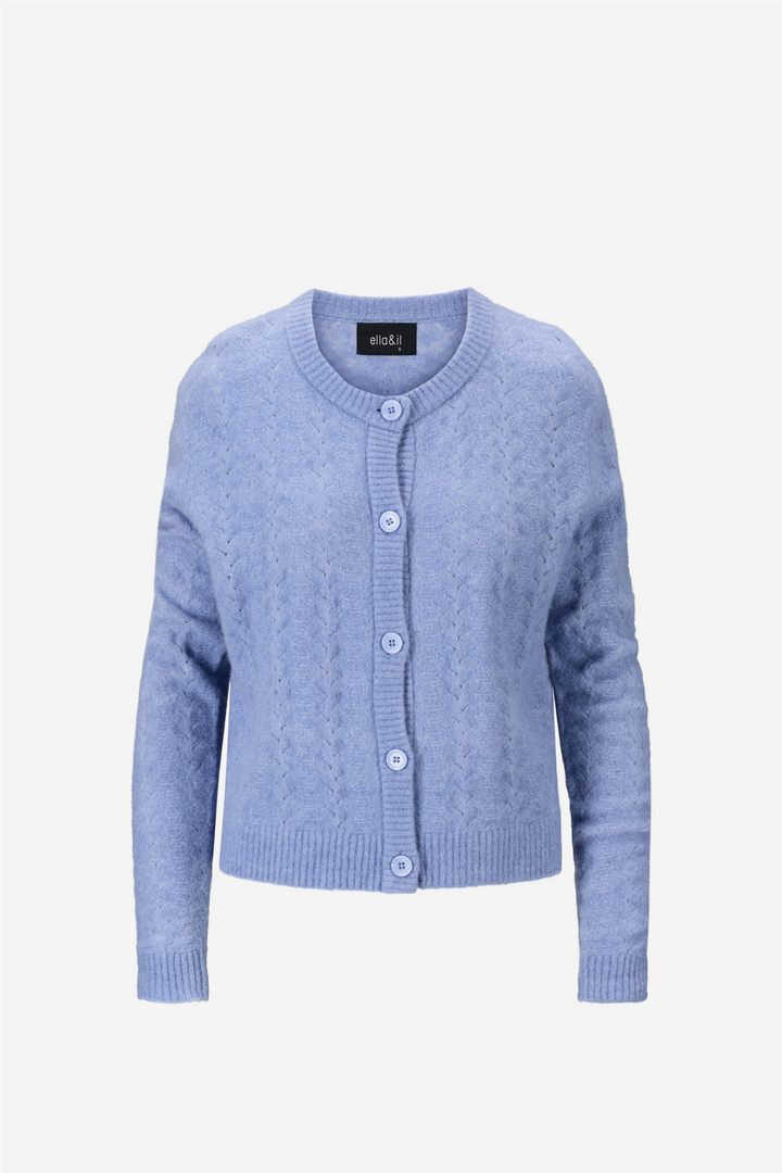 Eja wool cardigan lavender lustre