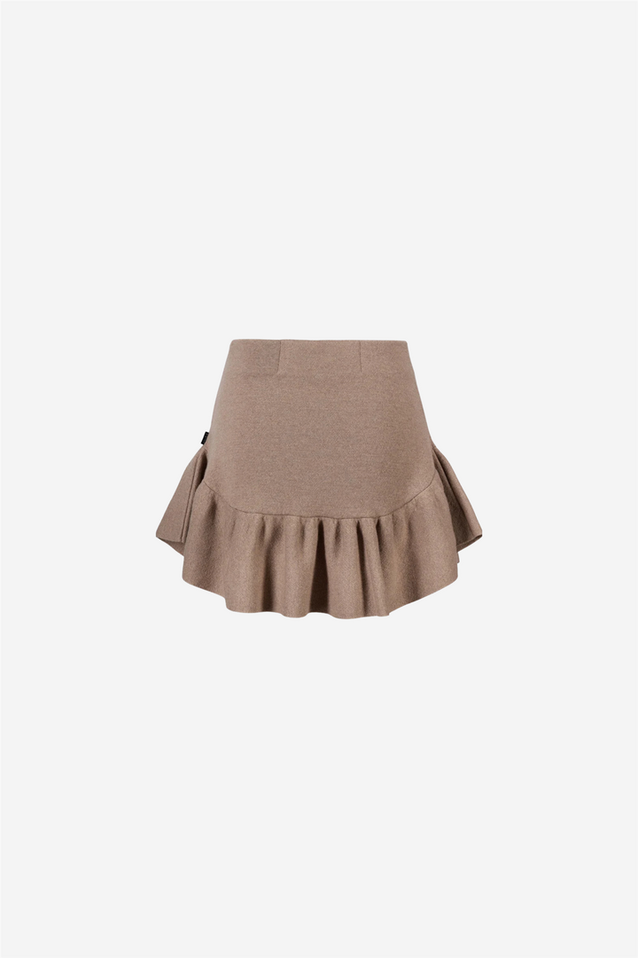 Karen merino skirt Beige melange
