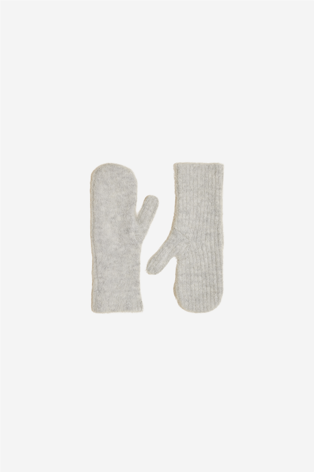 Mio Fluffy Mittens Lt. Gray