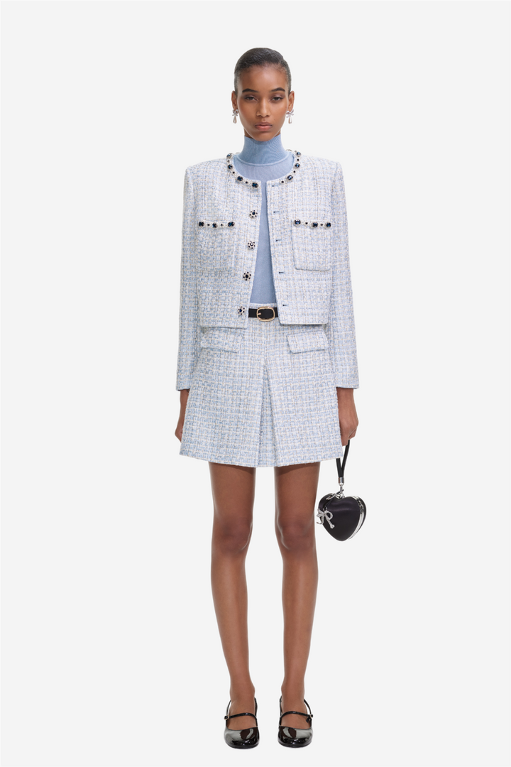 Blue Boucle Jacket