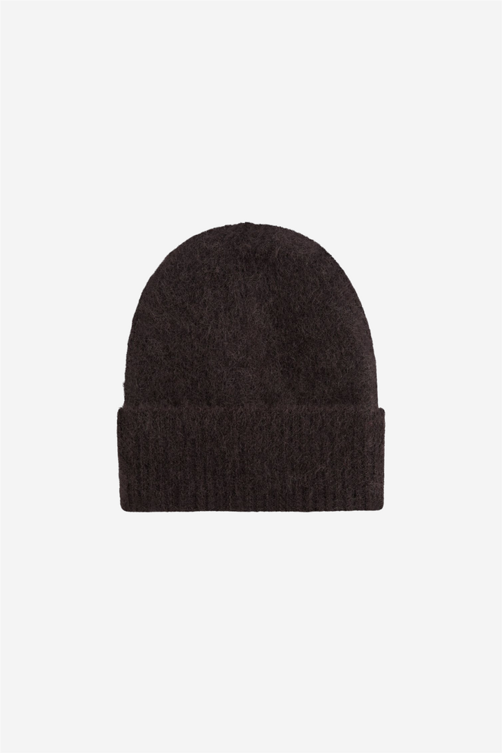 Silje Chunky Hat Dark Brown
