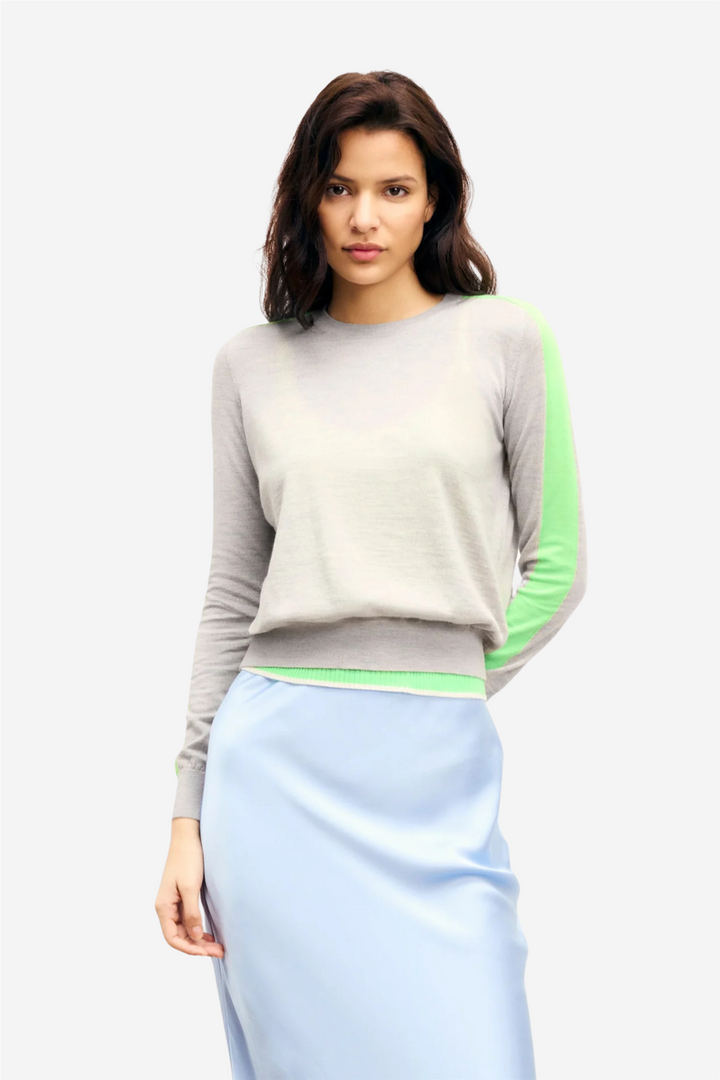 Crewneck Sweater Gris Chine Clair