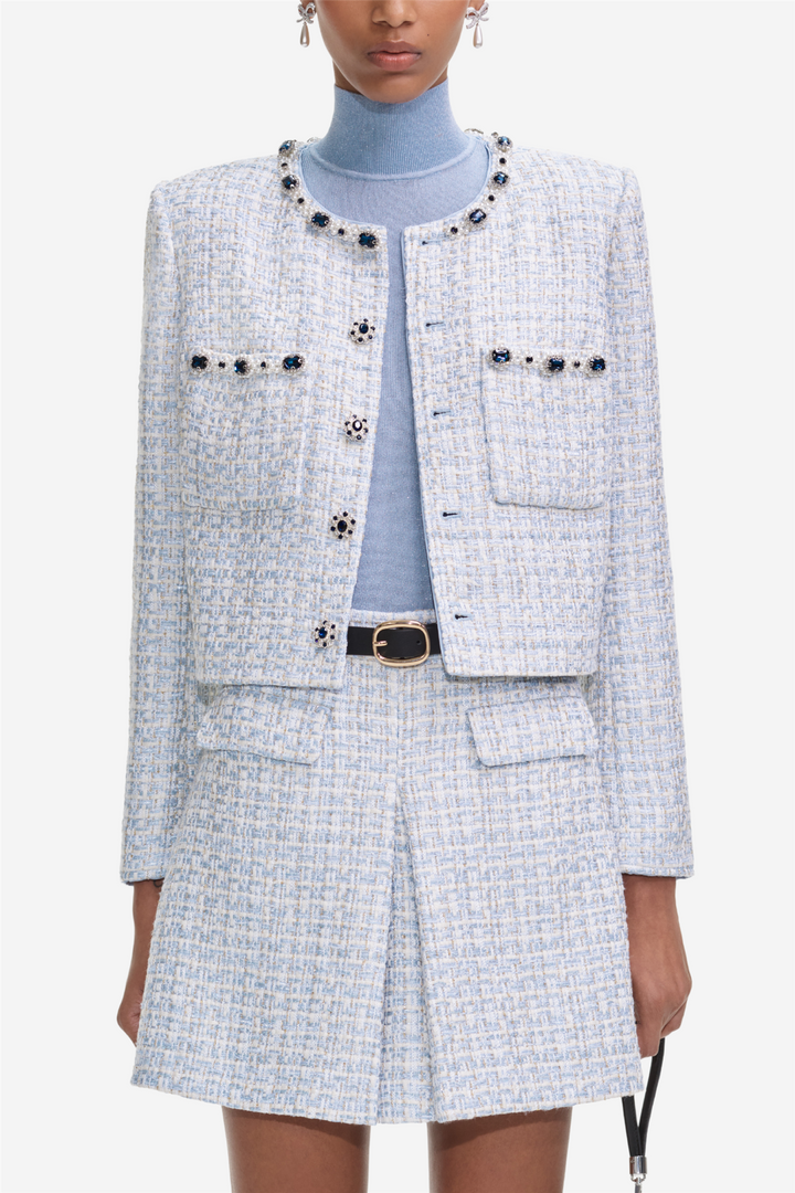 Blue Boucle Jacket