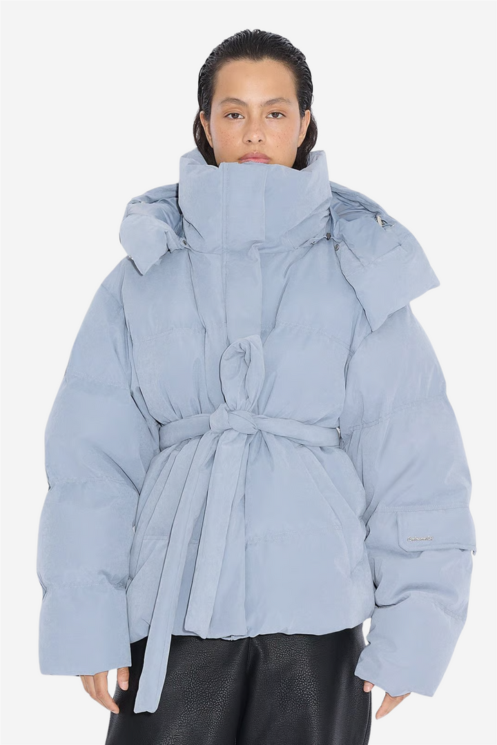 Steilia Brushed Down Jacket Lt. Blue