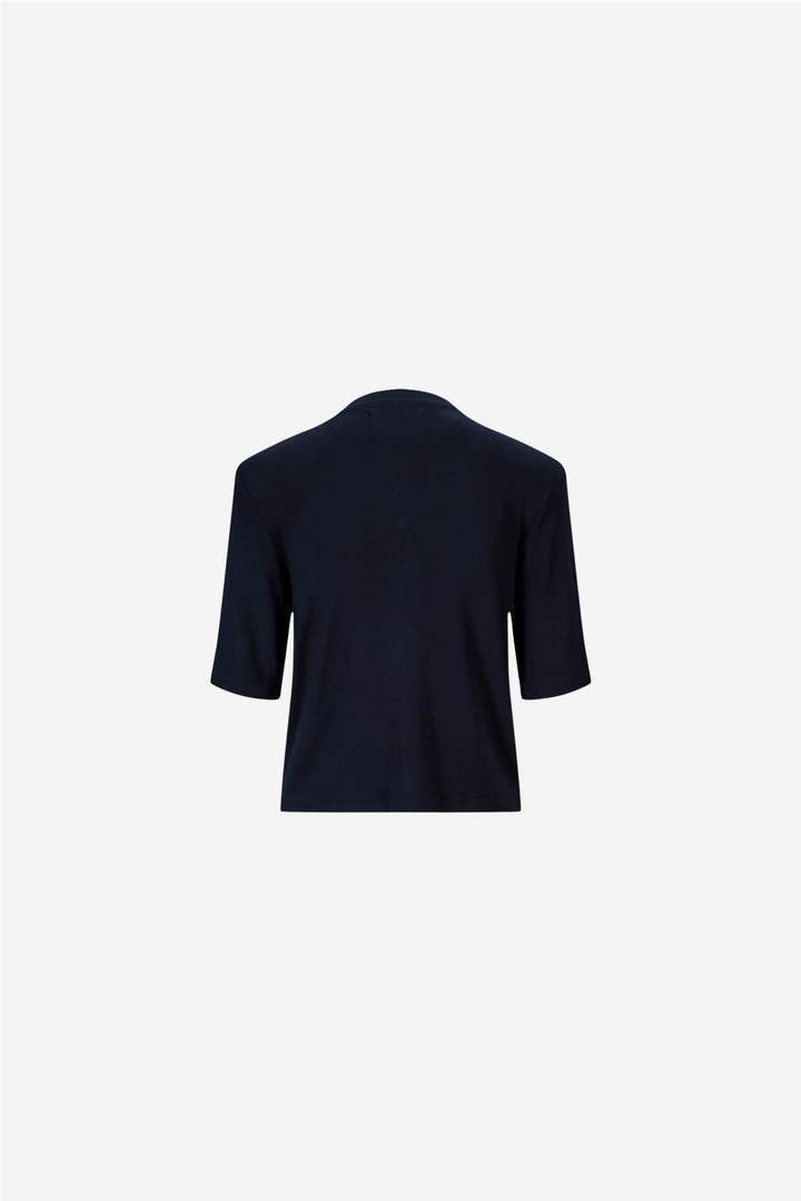 Sonia Rib Tee Navy