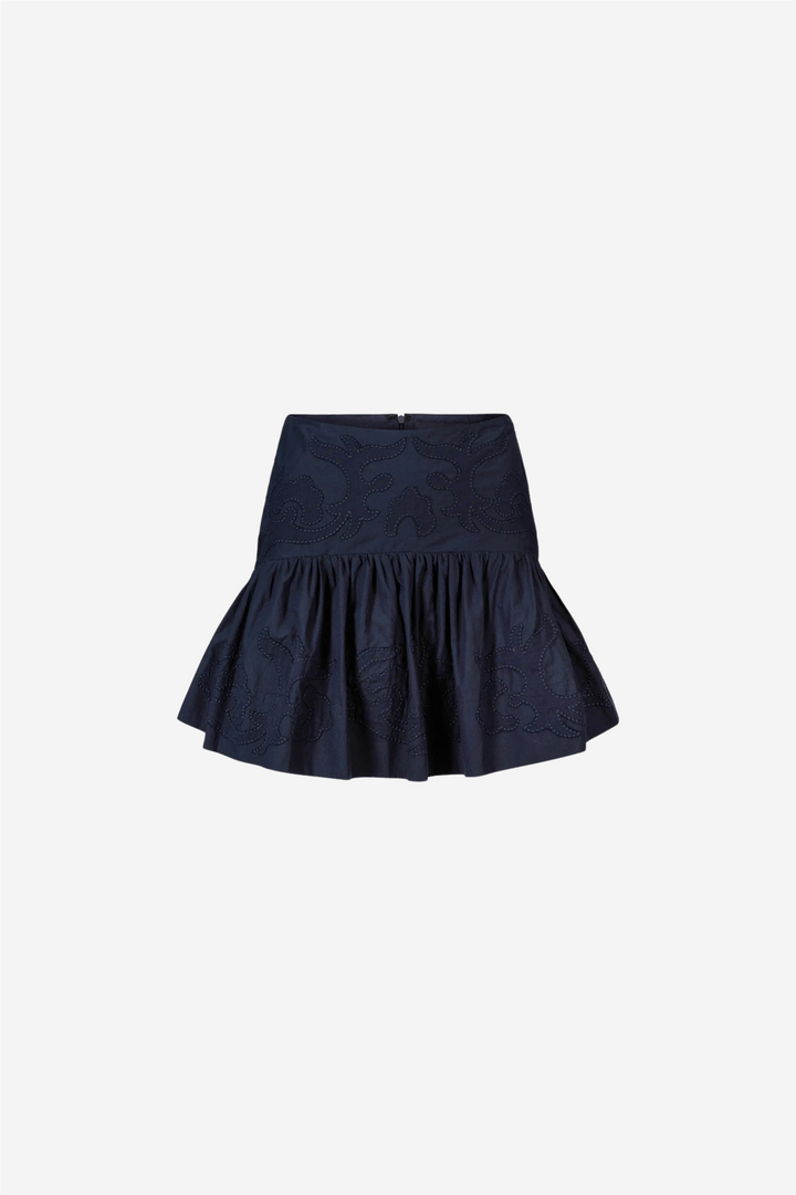 Anya Embroidery Skirt Salute