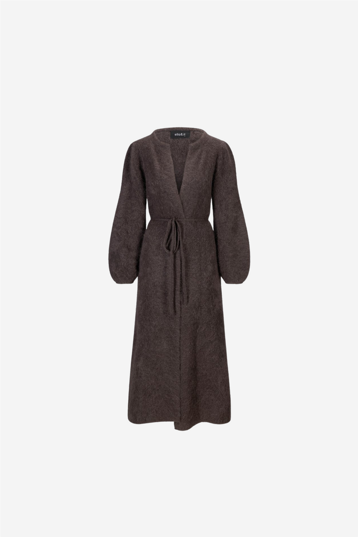 Olivia Chunky Cardigan Dark Brown