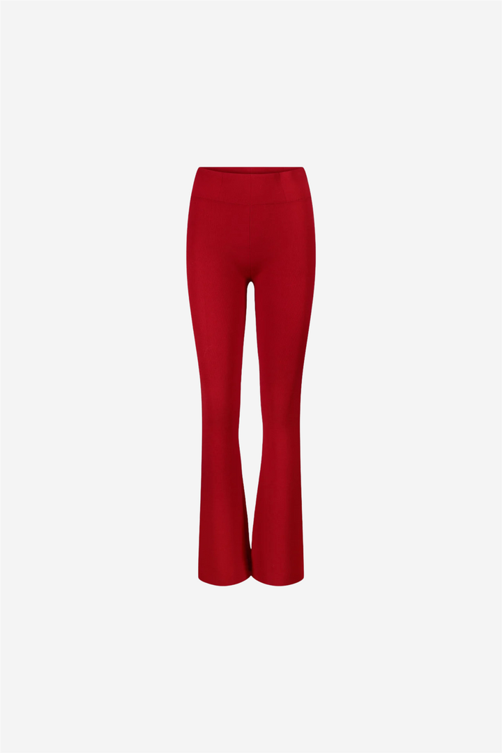 Elida merino pants Bright red