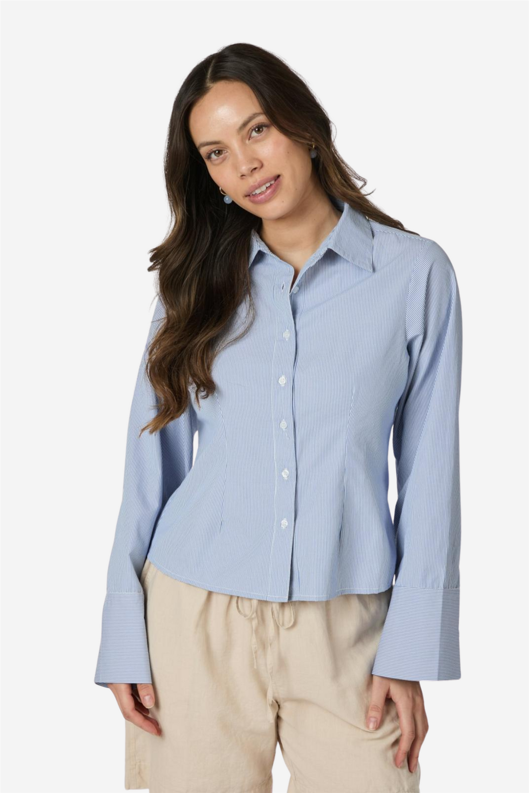Rosa Mini Stripe Shirt Blue