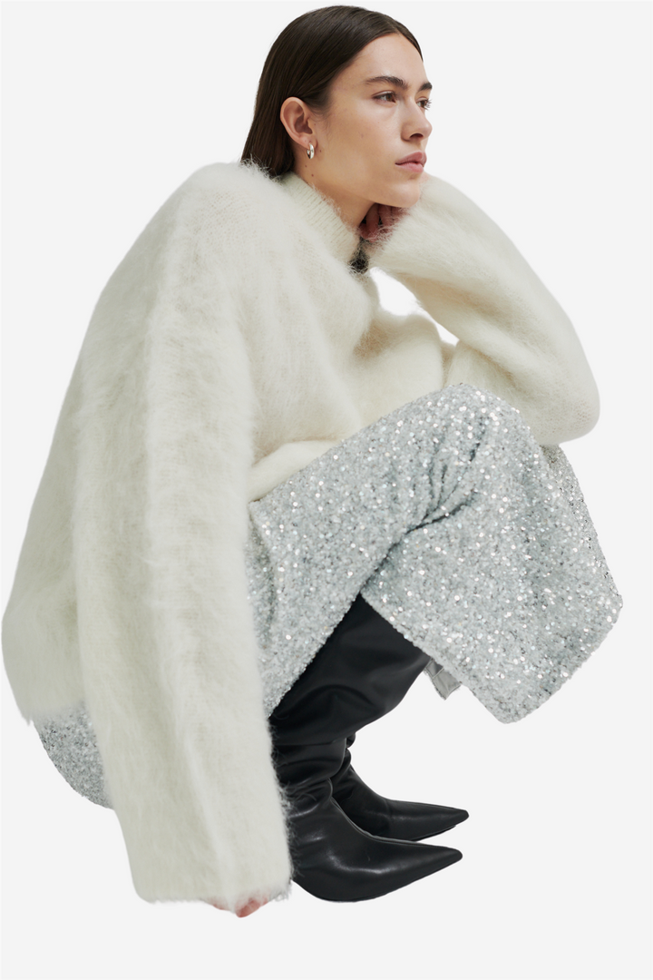 Isaky Knit T-Neck Eggnog