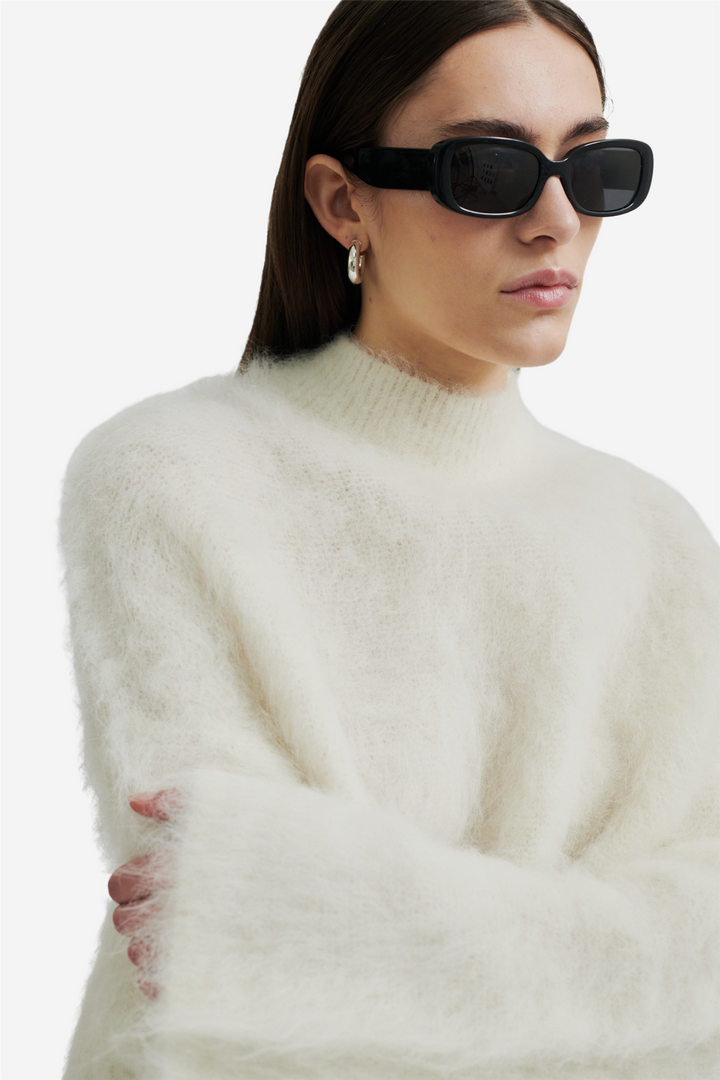 Isaky Knit T-Neck Eggnog