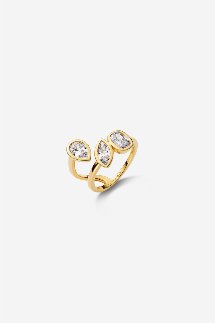 You & Me Baby Ring Gold