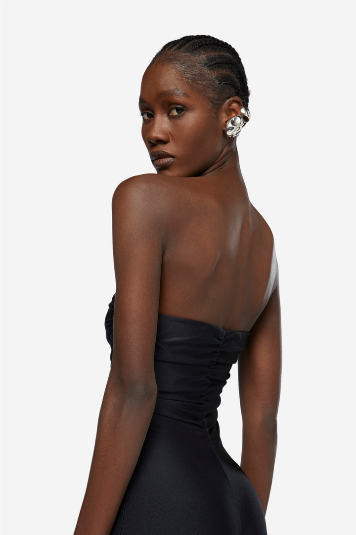 Vicky Strapless Jumpsuit Black