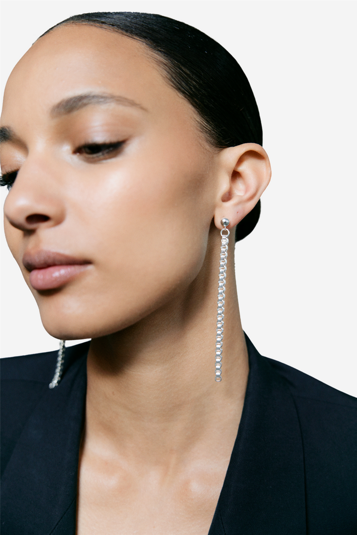Chain Earrings Silver