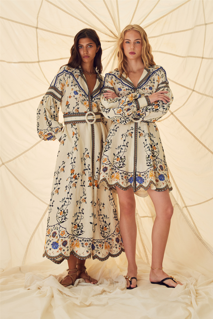 Flora Danica Long Dress Vanilla