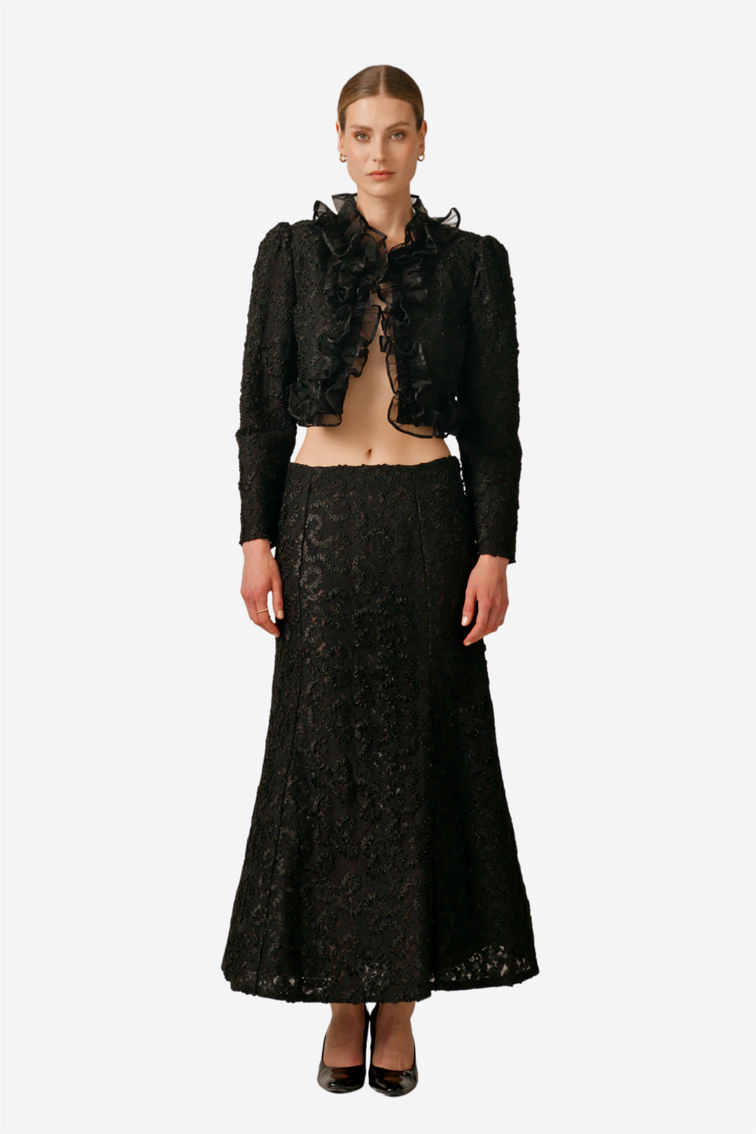 Embroided Jacket Black