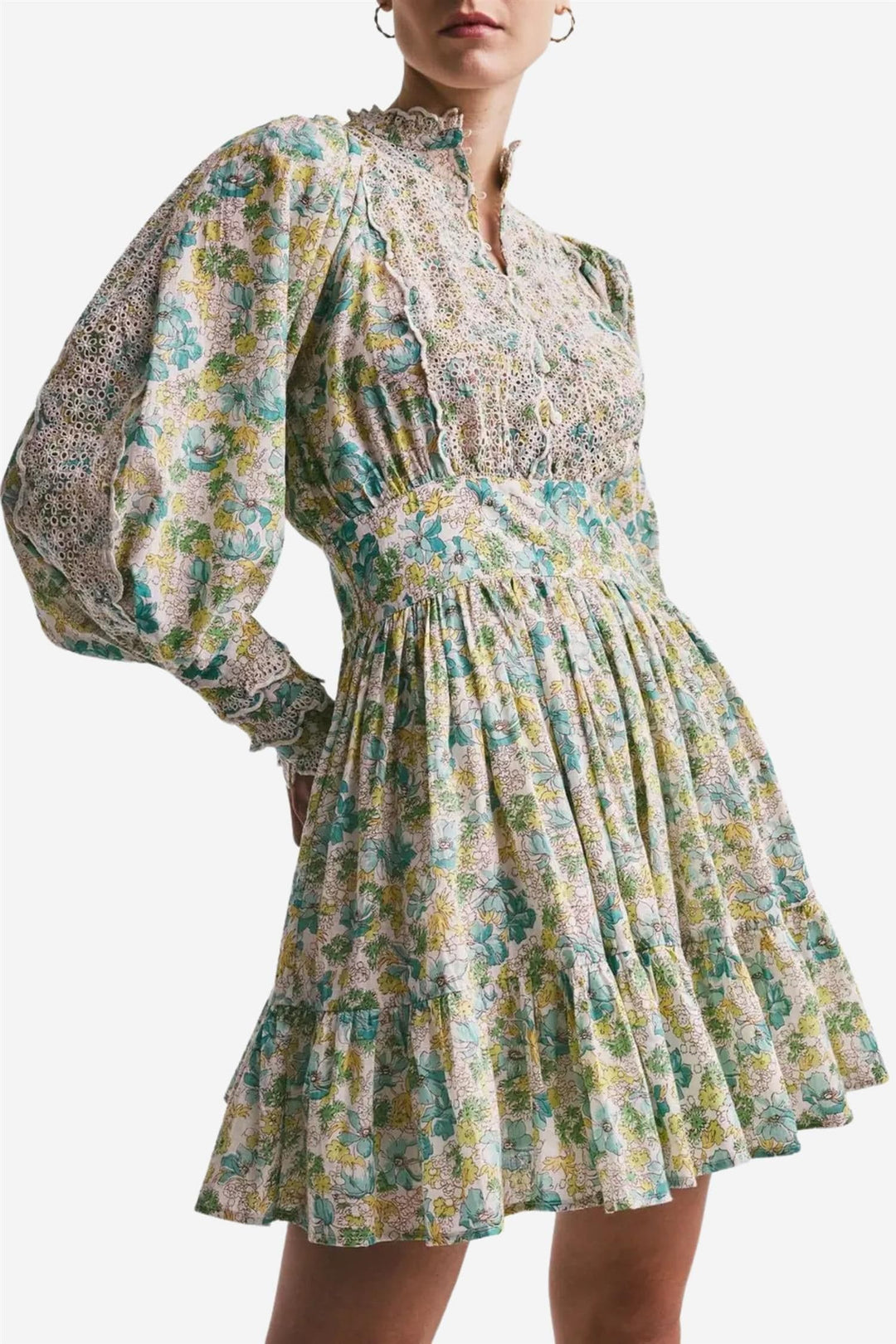 by TiMo Kjoler & jumpsuits Cotton Slub Mini Dress Anemone Fields