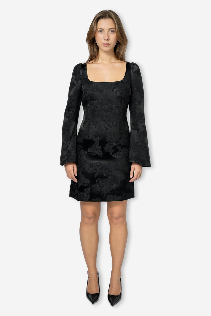 by TiMo Kjoler & jumpsuits Silk Jacquard Mini Dress Black