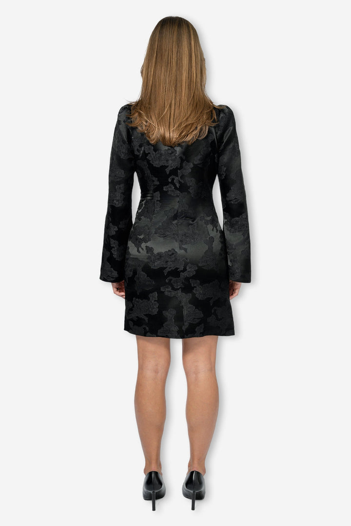 by TiMo Kjoler & jumpsuits Silk Jacquard Mini Dress Black