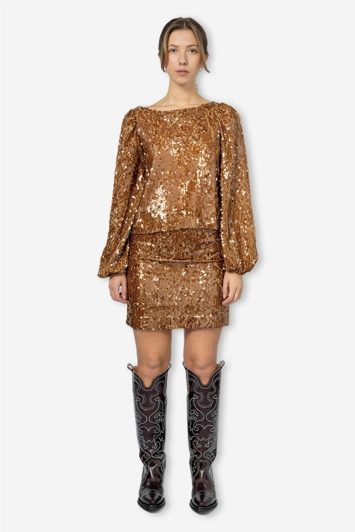 by TiMo Topper & t-skjorter Sequins Top Golden