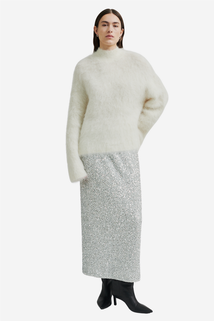 Isaky Knit T-Neck Eggnog