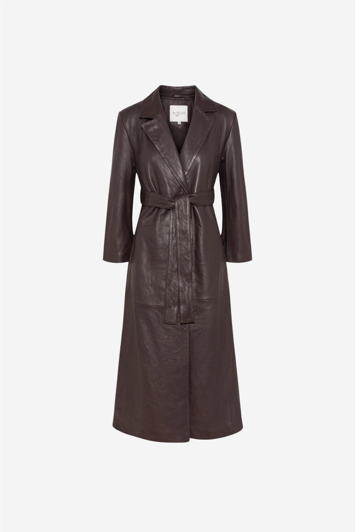 Perpignan Coat Aubergine