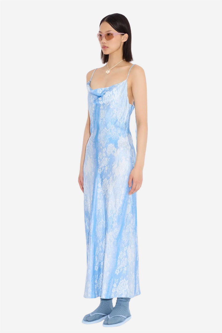 Eila Print Dress Blue Mix