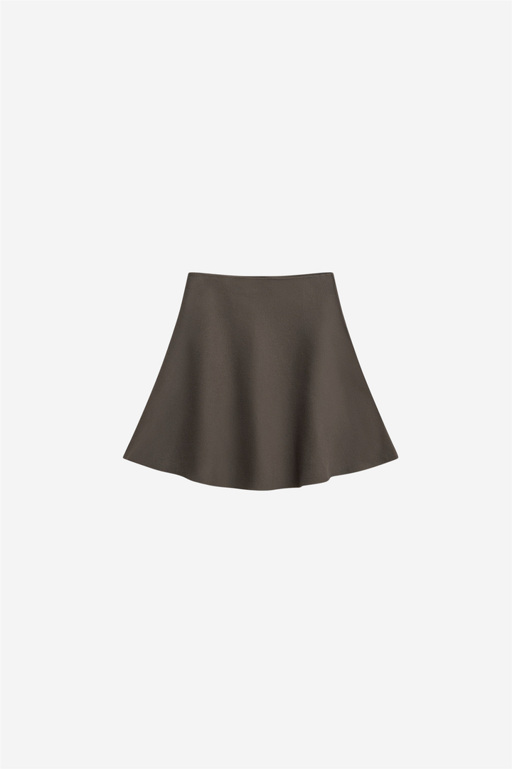 SERGE SKIRT TAUPE