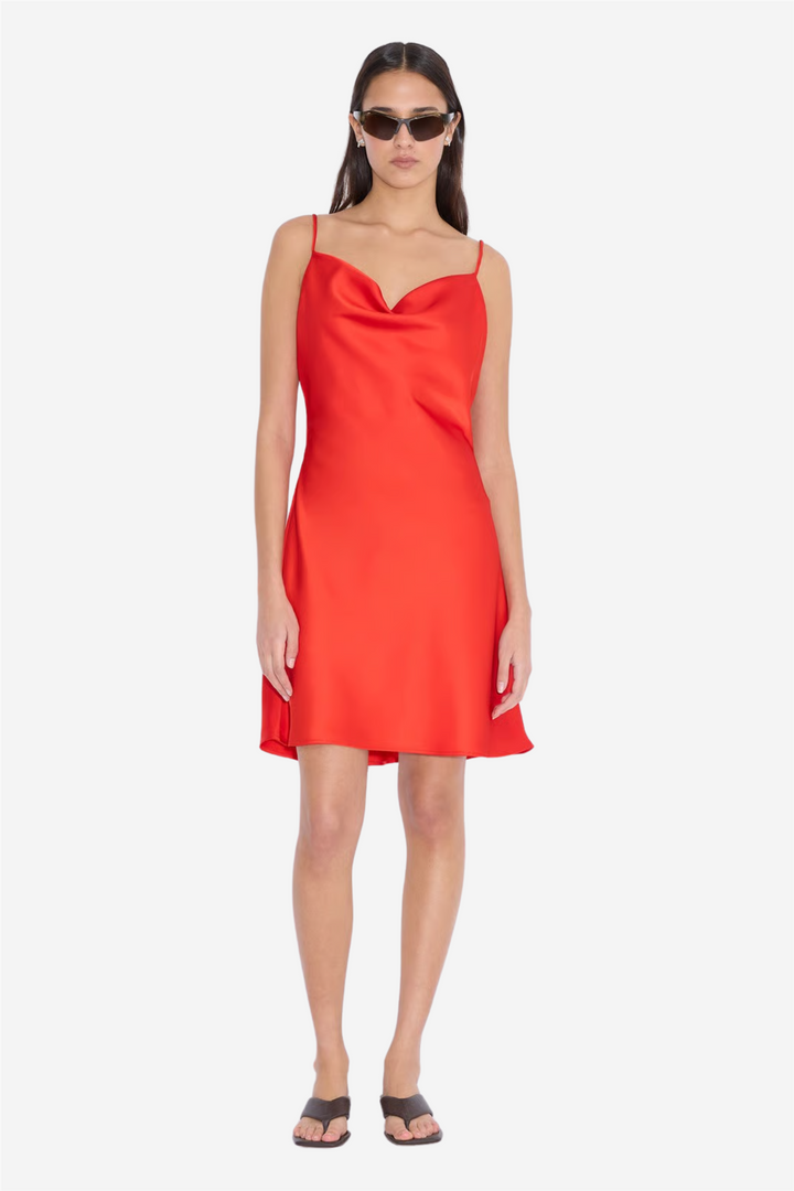 Eila Short Dress Red