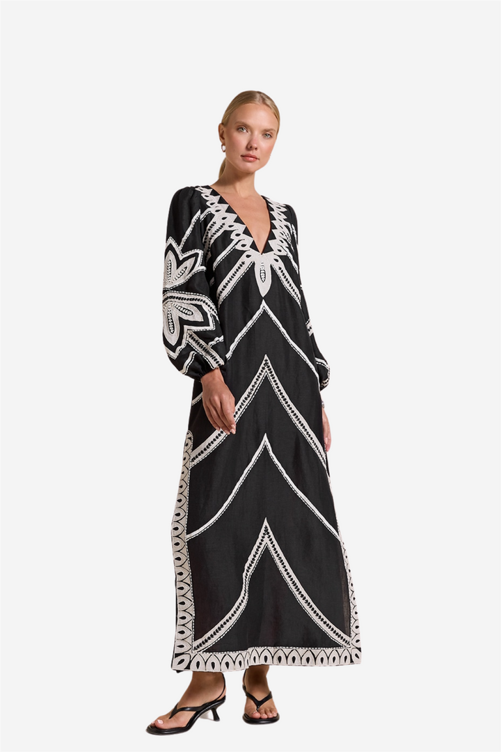 Hillary Kaftan Onyx Black