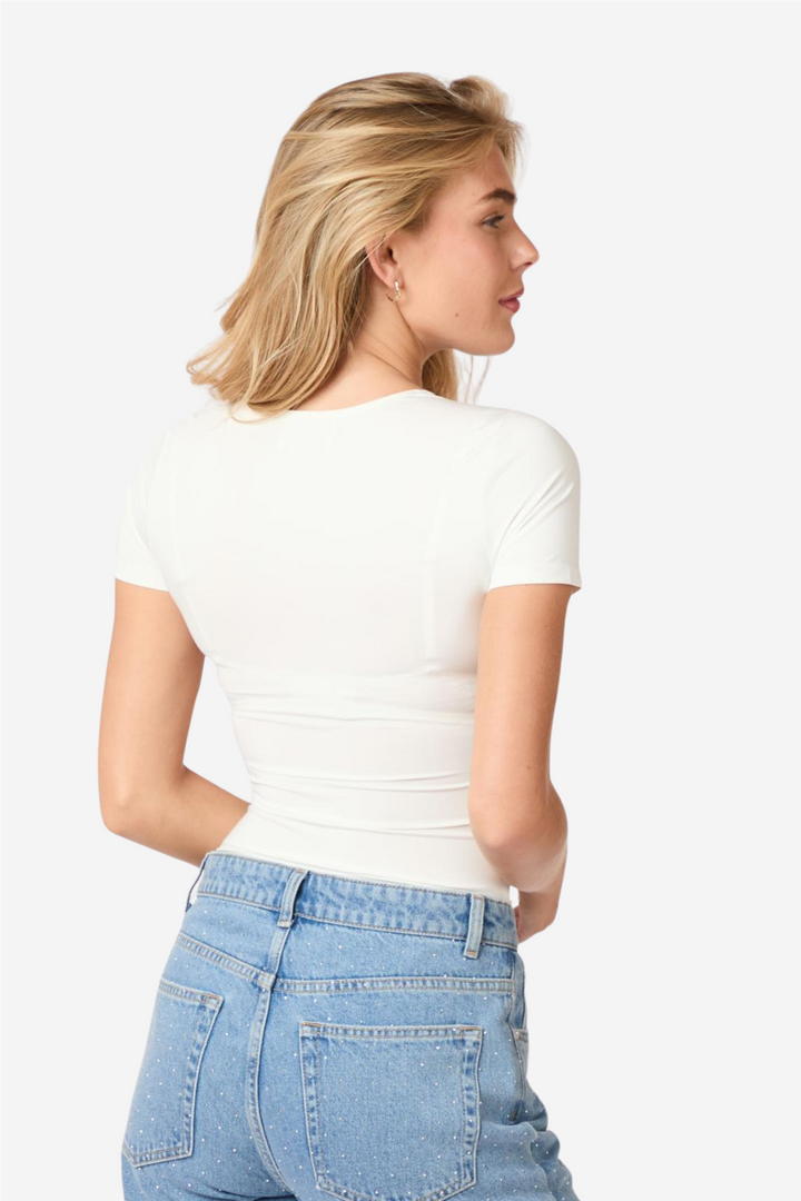 Verna Jersey Tee White