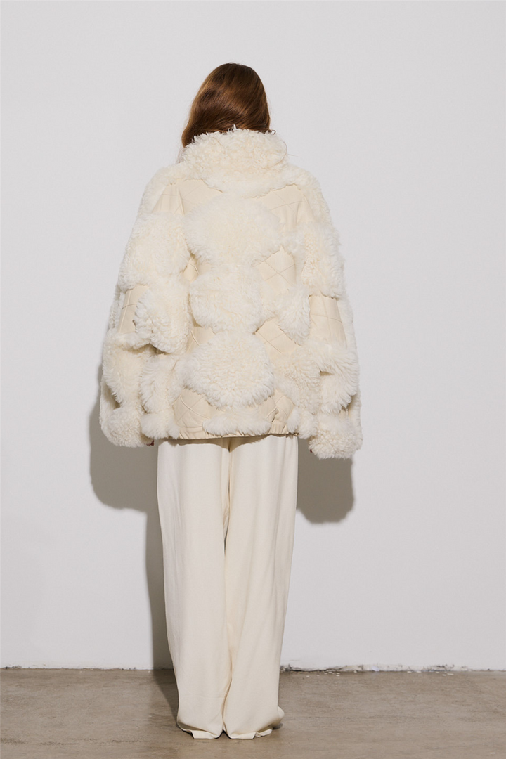 Iceland Shearling Jacket Ivory
