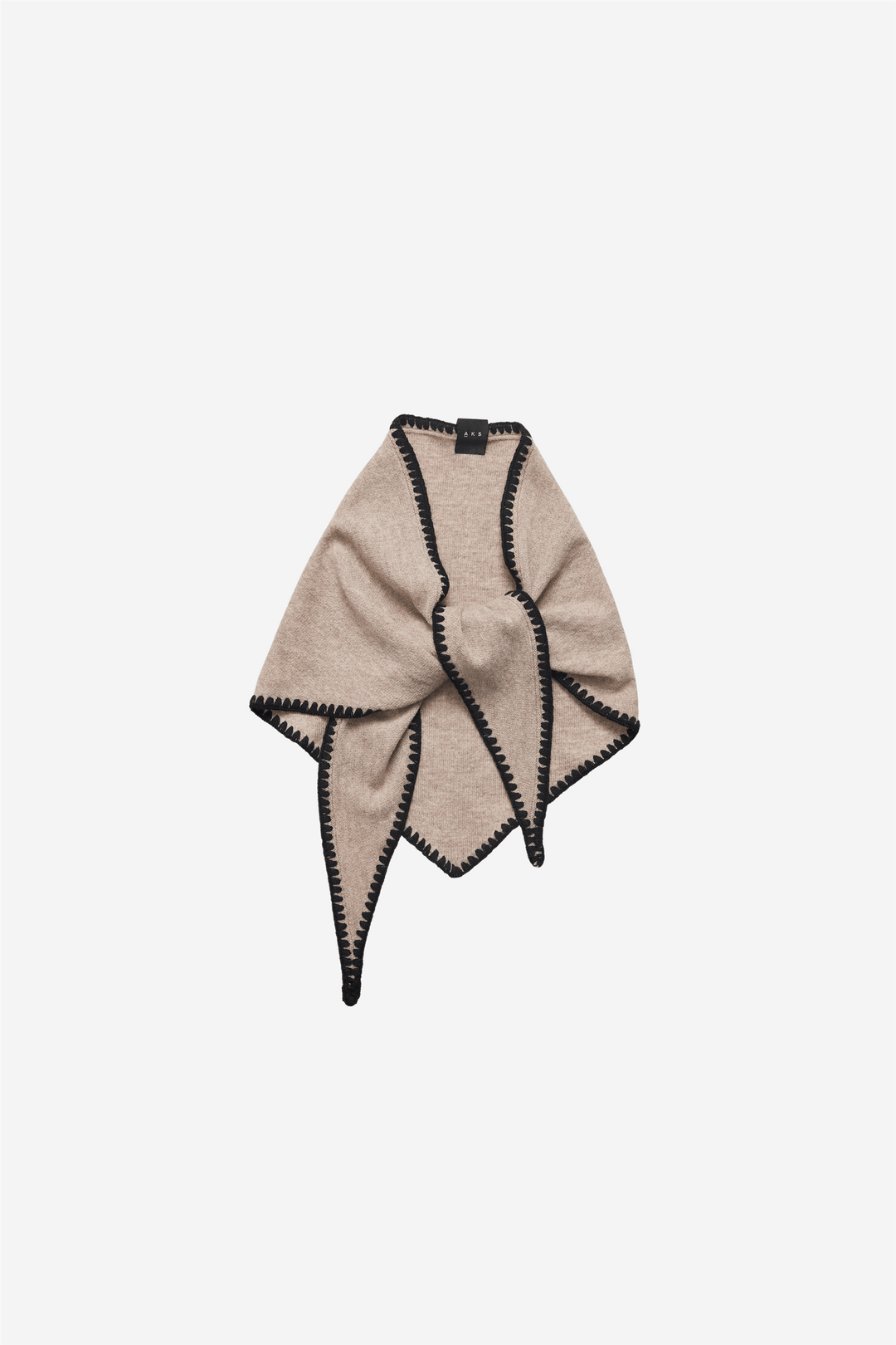 Christian Aks Tilbehør Mina Stiched Merino Scarf Desert