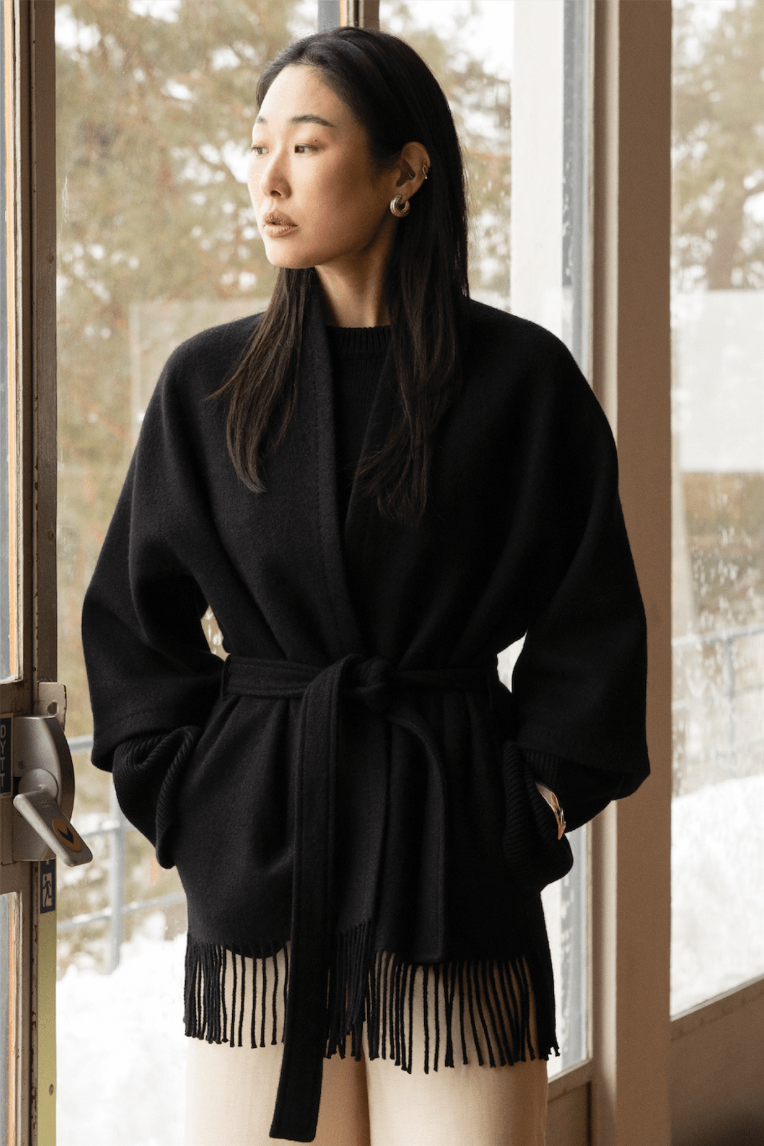 Akila Lambswool Jacket Black – Me & My Cousin