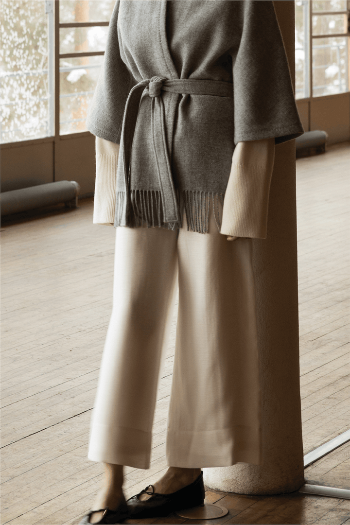 Christian Aks Yttertøy Akila Lambswool Jacket Lt. Grey Mel