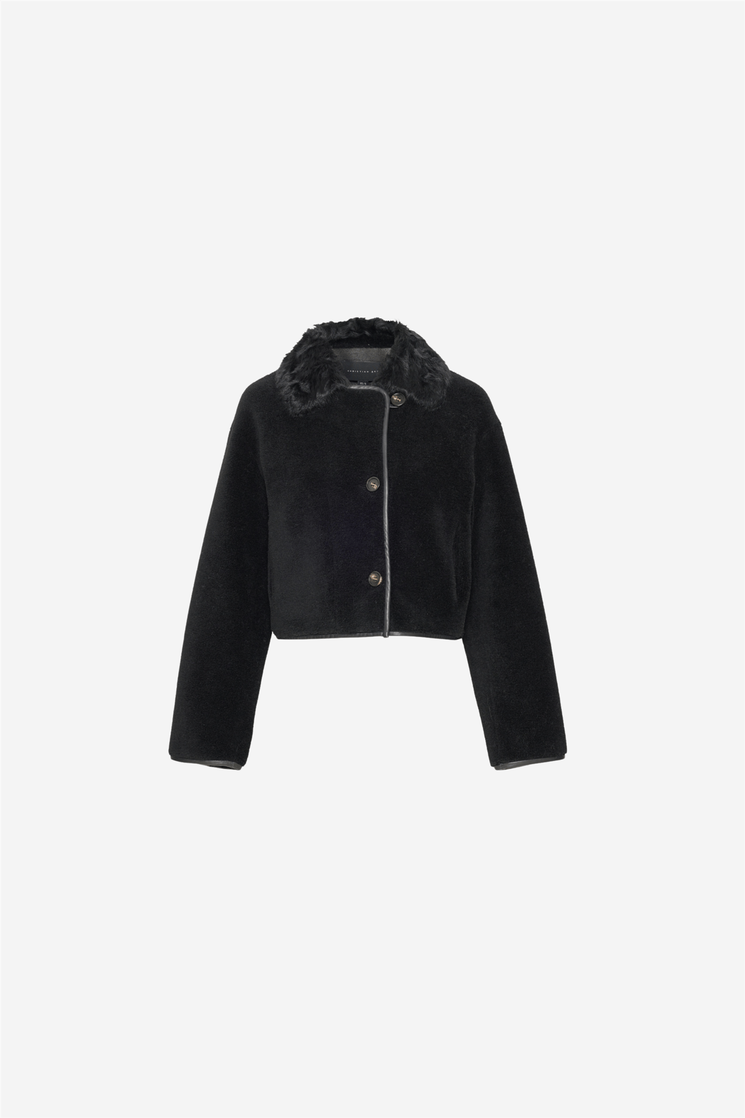 Elda Lamb Fur Jacket Black – Me & My Cousin