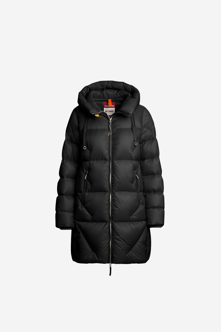 Janet Hooded Down Jacket Black