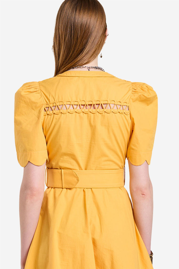 Euphoric Short Dress Warm Sun