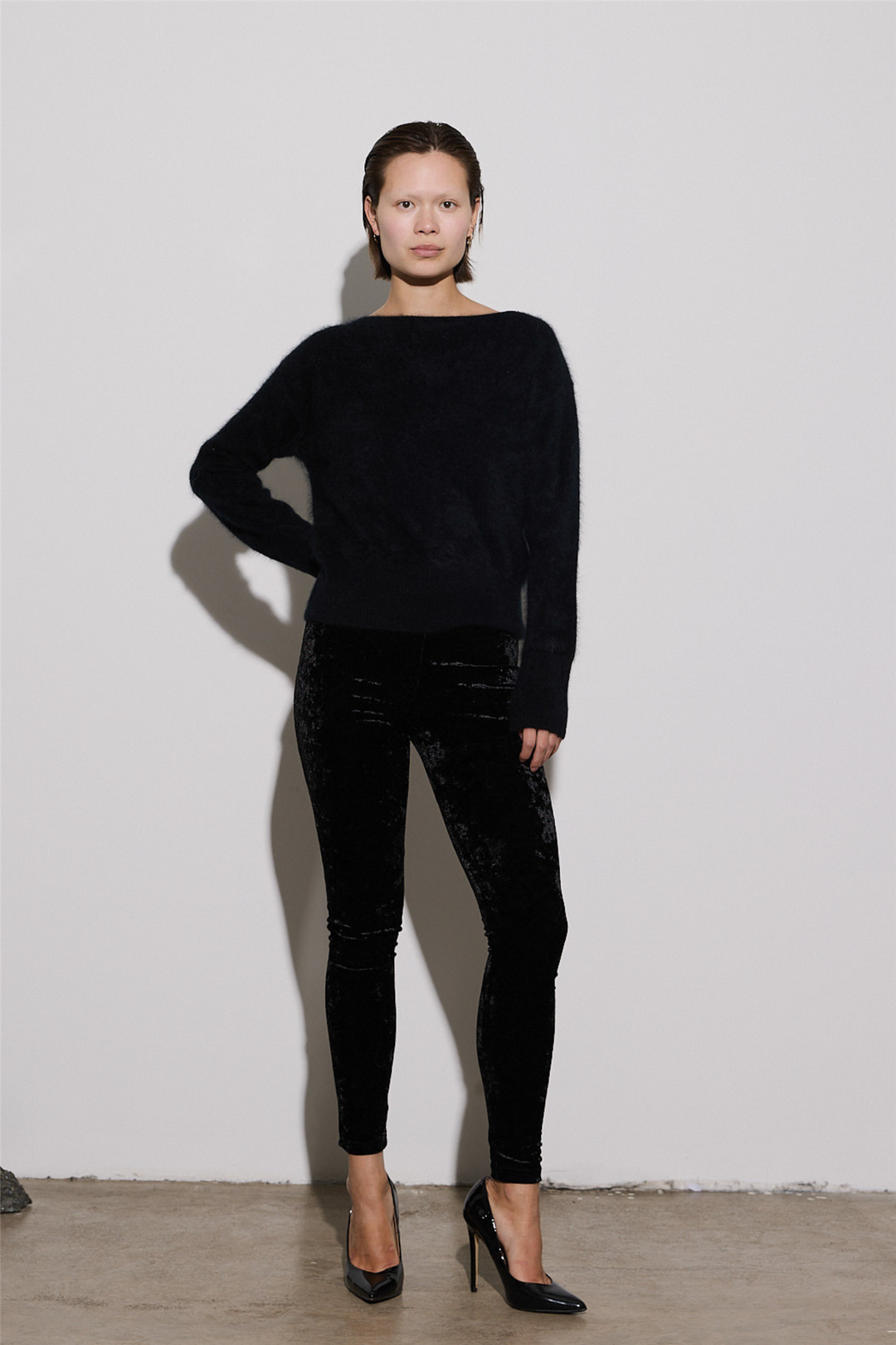 Crush tights black