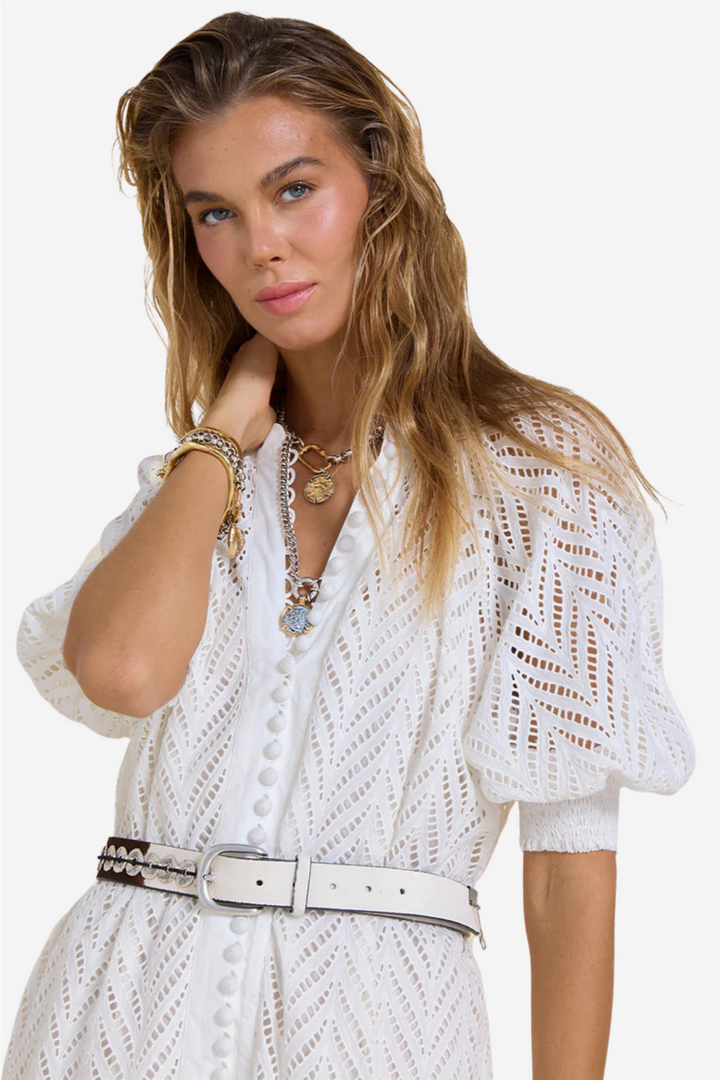 Solis Mini Dress Crispy White