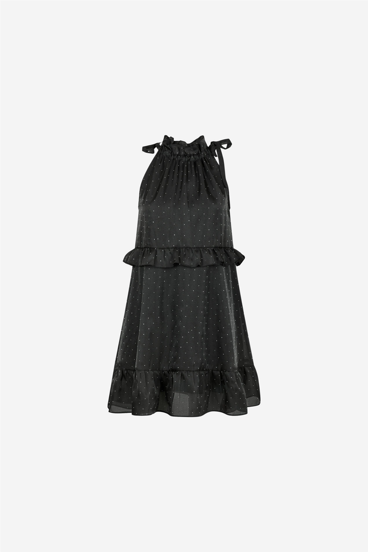 Rida Bedazzled Dress Black