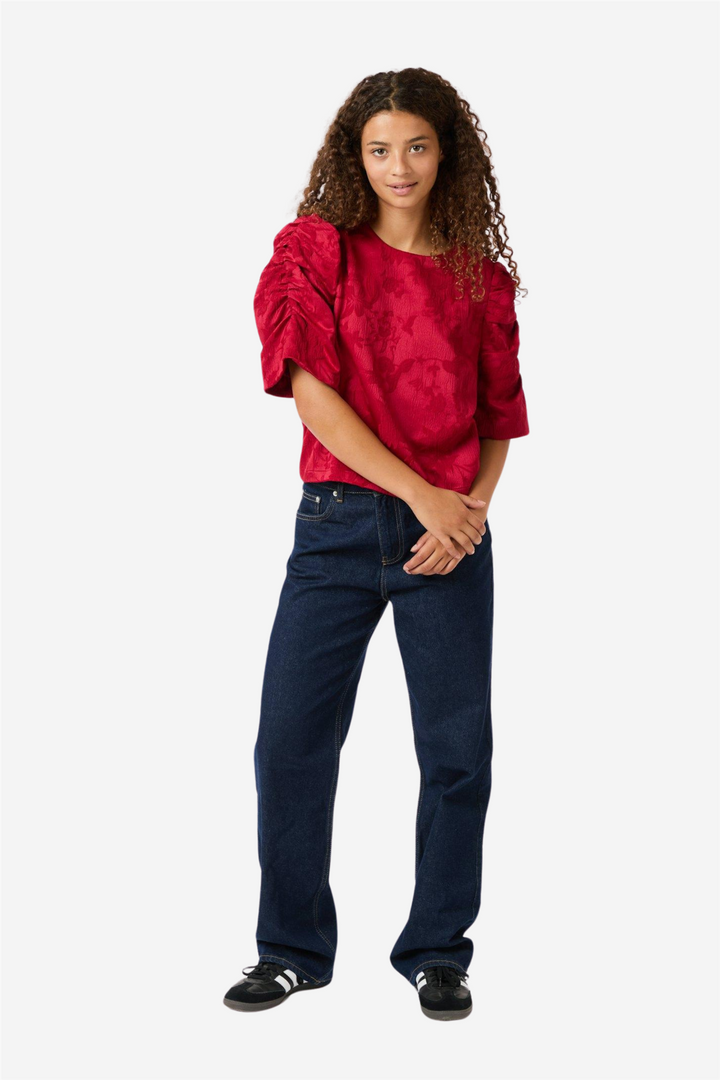Joba Jacqard Blouse Red