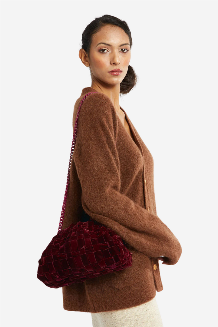Velvet Game Bag Bordeaux