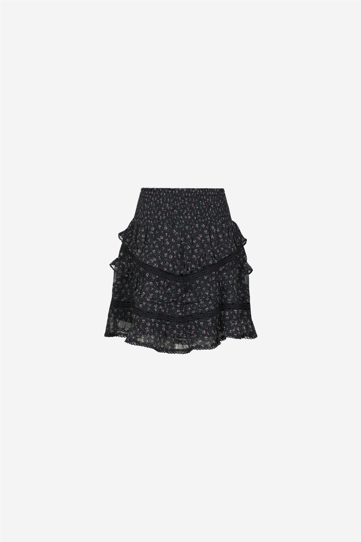 Donna Mini Rose Skirt Black