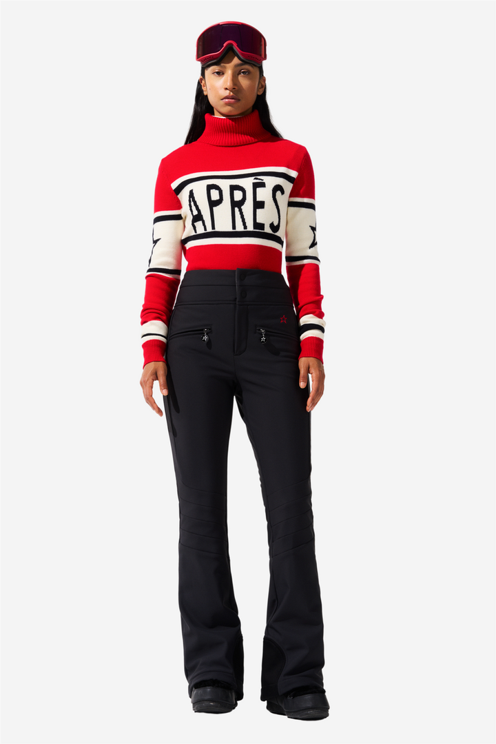 Aurora High Waist Flare Jet Black