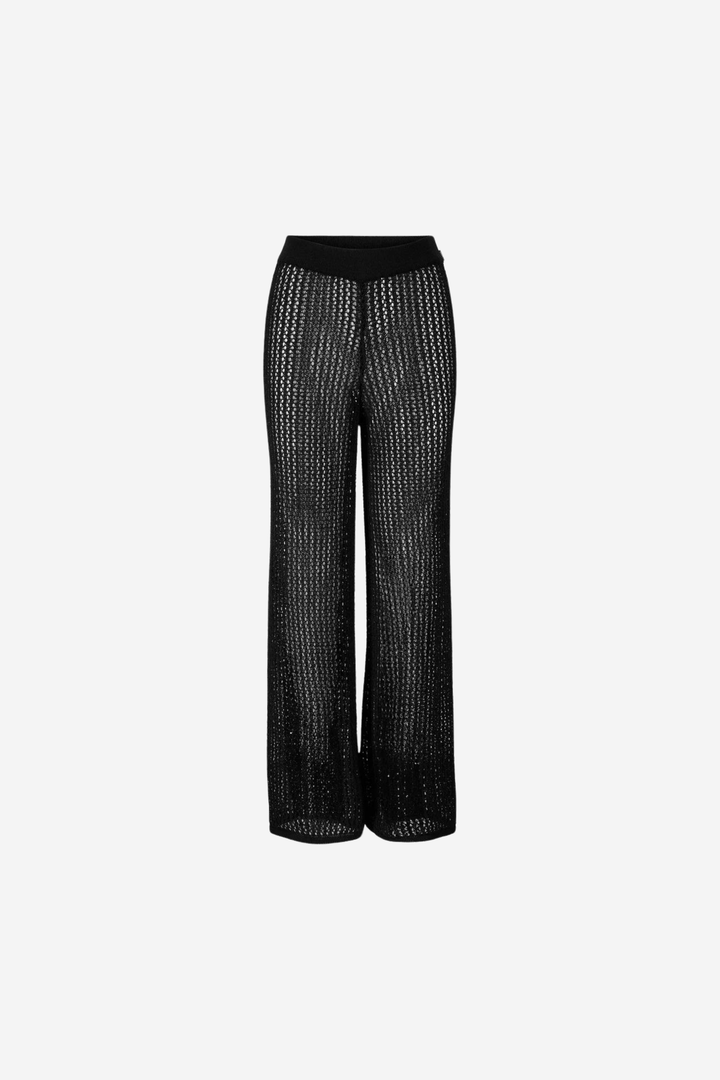 ella&il Bukser & jeans Mathilda Crochet Pant Black